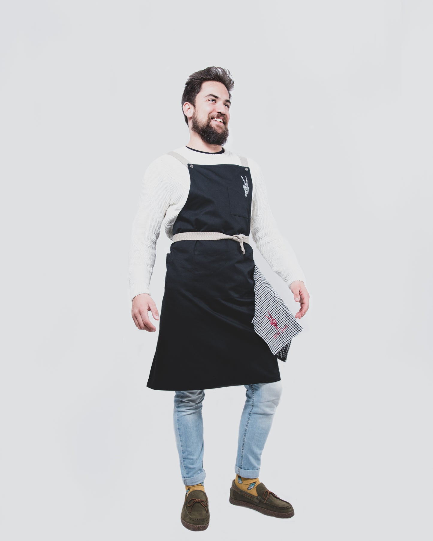 Delantal de cocina con corre ajustable