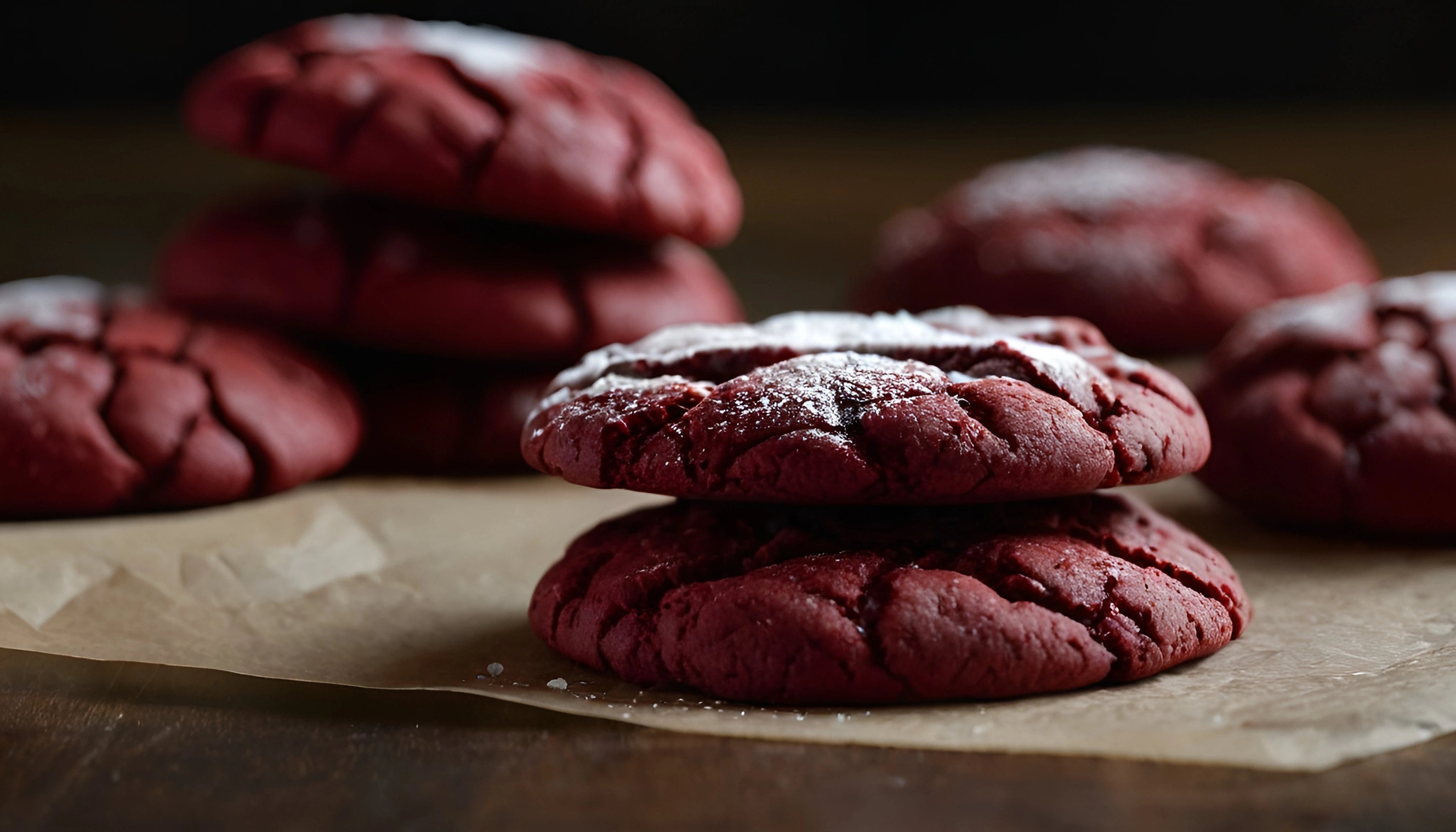galletas con azucar glass en una mesa de madera