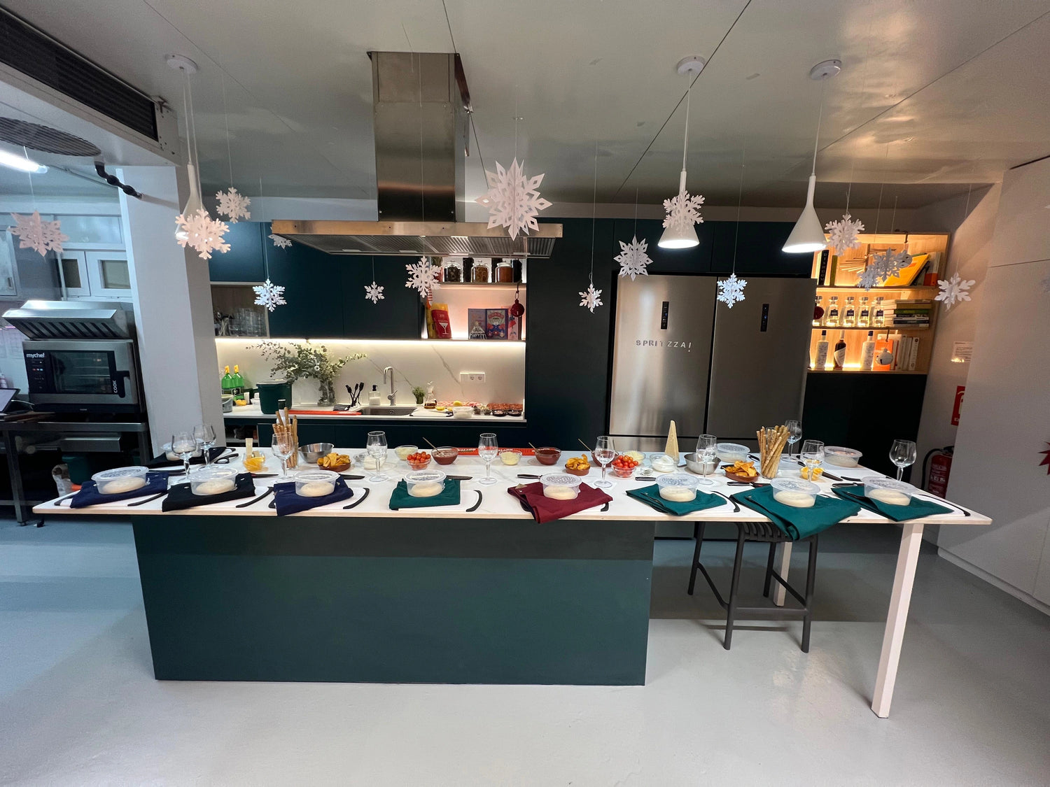 espacio de cocina para dar clases 